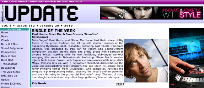 Soulshaker on single of the week