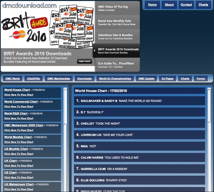 Soulshaker No1 in DMC World House Music Chart