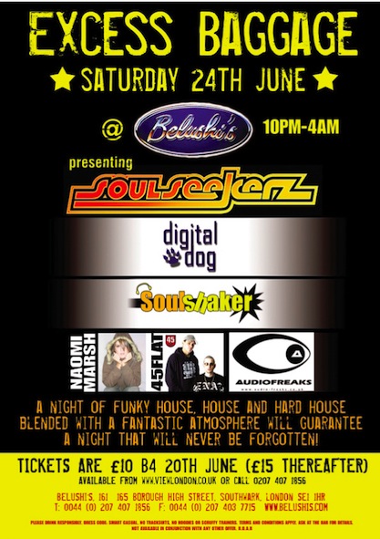 BelushisExcess Baggage Poster (2)