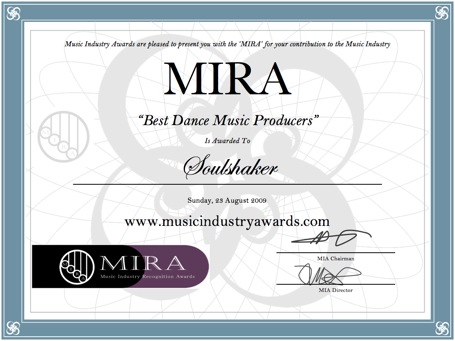 MIRA award - Soulshaker Flattened