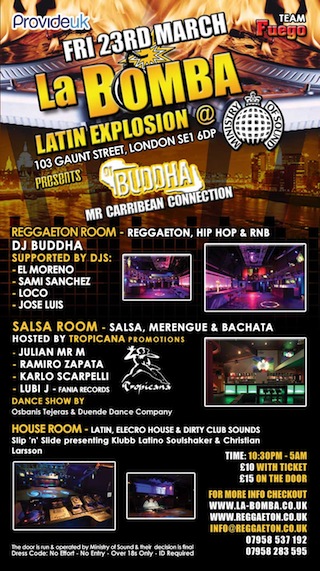 Slip'N'Slide Room 3 @ La-Bomba-Ministry Of Sound 23rd March