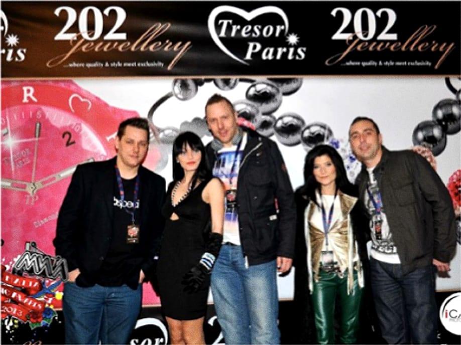 Soulshaker and friends at the awards press wall
